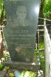 Векслер Григорий Файвелевич, Москва, Востряковское кладбище
